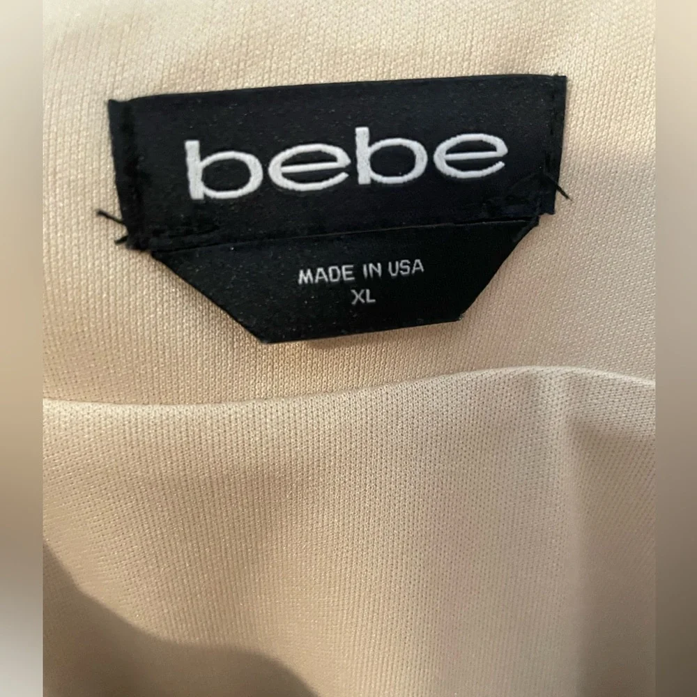 NEW Bebe Gold Sparkle Cowl Neck Lined Mini Slip Dress Size XL New Year's Dress! - Picture 2 of 12